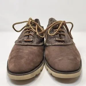 Sperry Topsider Mens Brown Leather Herringbone Oxfords Size 9M Loafers Lace Up Sperry | Shoes | Sperry Topsider Mens Brown Leather  main image 2